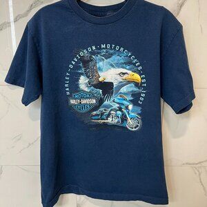 Harley-Davidson, Size: M, Blue, T-Shirt,